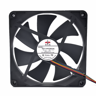 全新静音NXT14025B24L 24V0.3A机箱电源变频器服务器散热风扇14cm