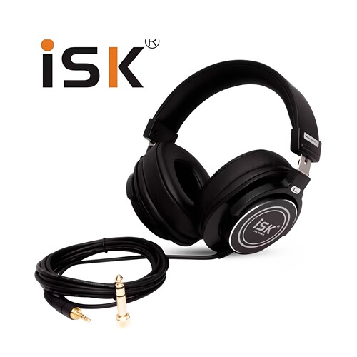 isk头戴式监听耳机声卡直播专用
