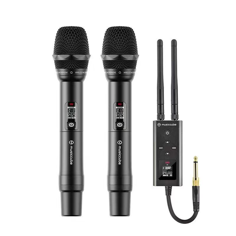 音乐骑士G60一拖二无线话筒u段防啸叫舞台演出户外音响唱歌麦克风