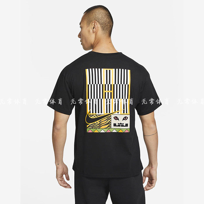 NIKE耐克短袖男夏新款LBJ詹姆斯印花运动圆领T恤DQ1882-010-100