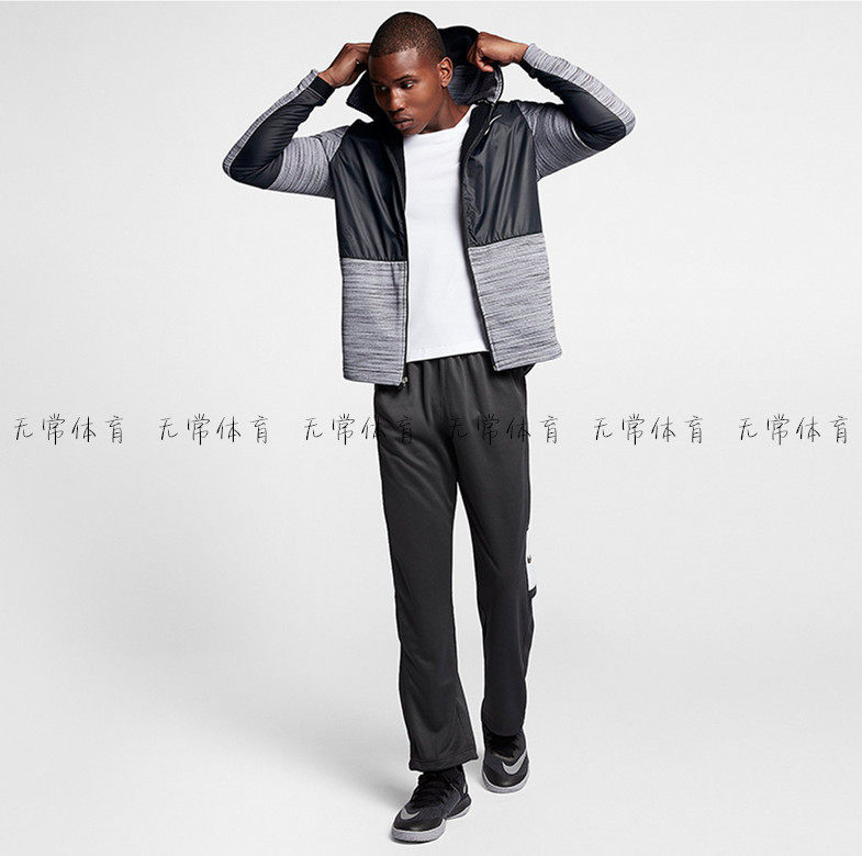 nike therma 男子针织加绒保暖连帽运动休闲夹克外套 aq4166-010