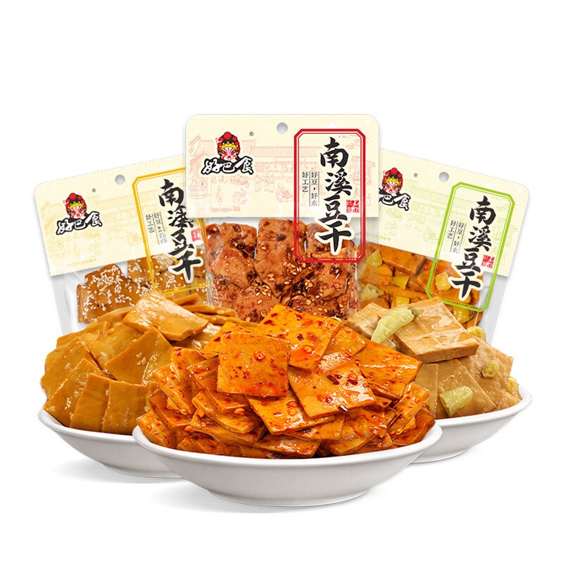 好巴食南溪豆干60g五香泡椒麻辣味豆腐豆干小吃休闲零食