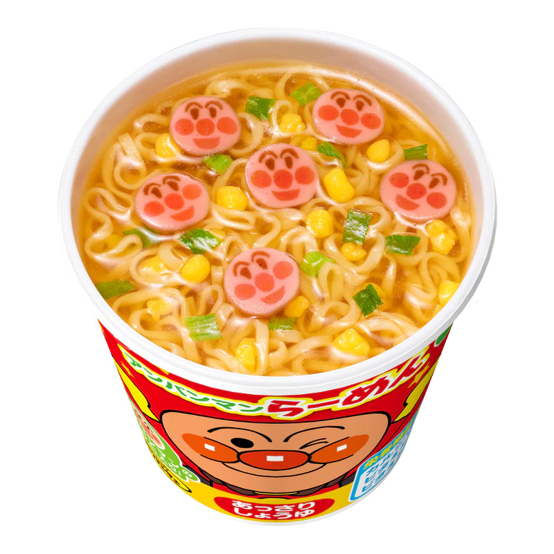 日本直邮日清 面包超人拉面 清淡酱油味方便面泡面 32g×15杯装