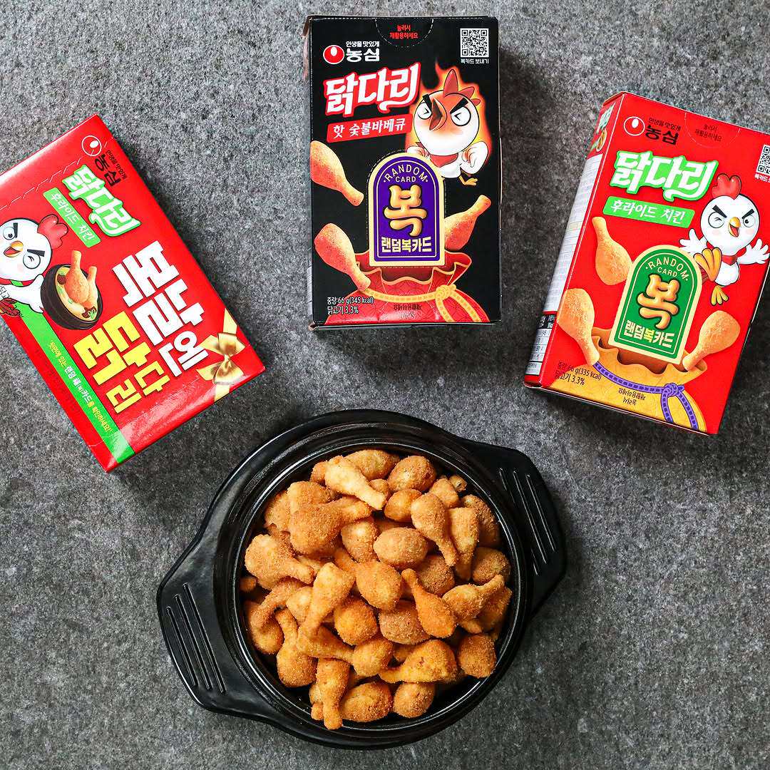 韩国进口炸鸡腿味酥脆膨化66g办公室休闲食品风味解馋小零食