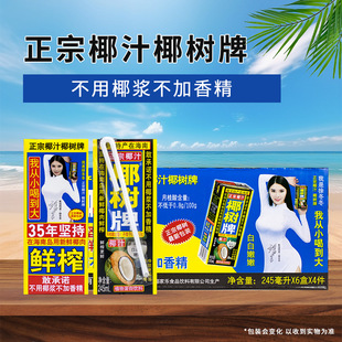 椰树牌椰汁饮料整箱245ml*24纸盒装正宗椰树牌椰汁
