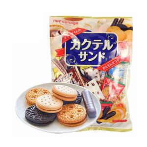 日本零食松永杂锦夹心曲奇饼干什锦混合装下午茶点心休闲小吃