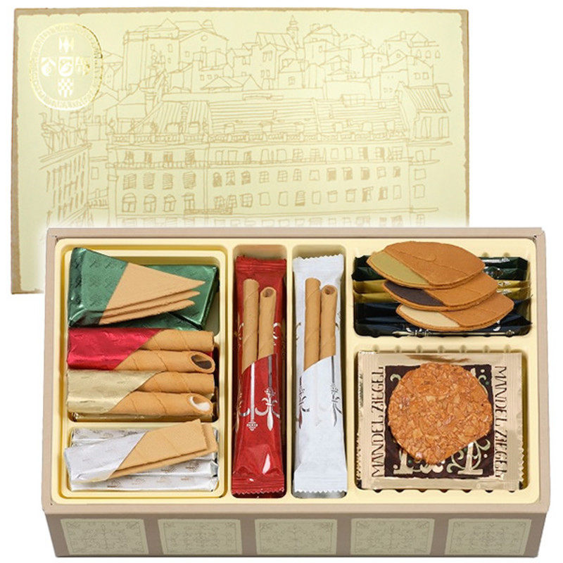 日本直邮日式本高砂屋什锦巧克力夹心曲奇饼干礼盒装82枚入伴手礼