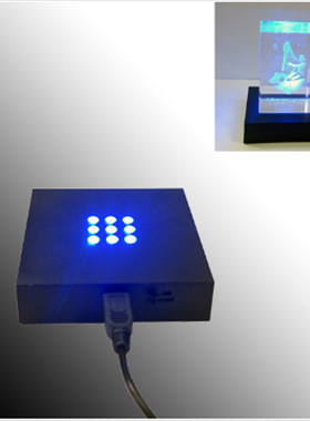 七彩特色创意led发光水晶工艺品