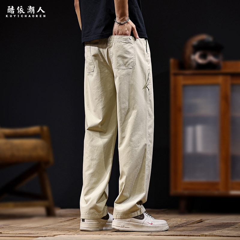 莱赛尔天丝2026新款直筒休闲裤男春季潮牌大码高端宽松夏季薄款