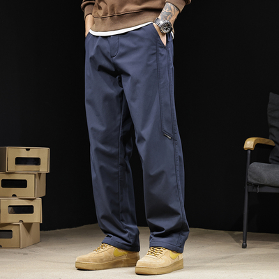 直筒休闲裤男士加绒三防冲锋裤