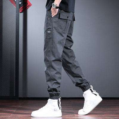 松紧工装裤宽松薄款休闲裤长裤