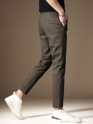 九分休闲裤纯棉西裤商务休闲