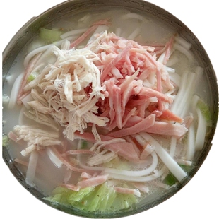 大凉山会理特产热销原味鸡火丝鸡肉火腿丝香米饵块丝地方小吃