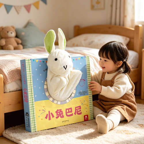 早教手偶书小兔子互动玩偶