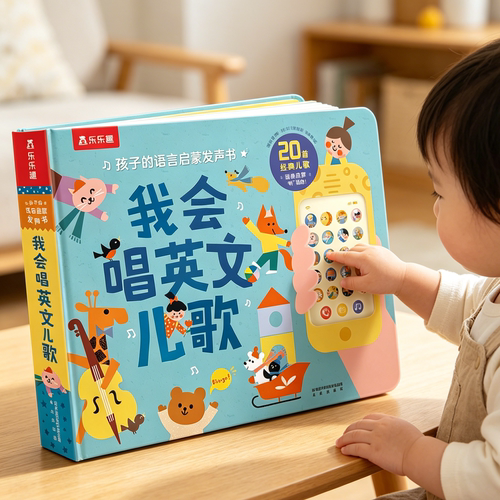 乐乐趣英文儿歌发声书0-3岁