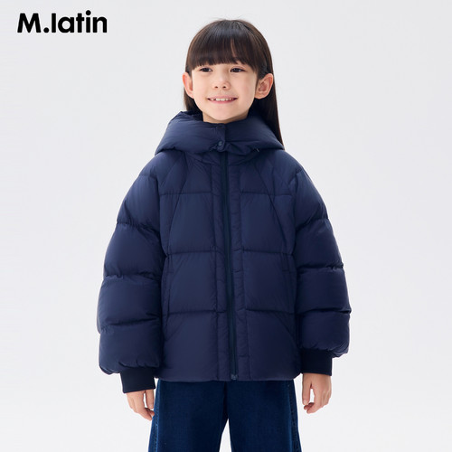 【商场同款】马拉丁童装羽绒服冬装女大童时尚短款羽绒服