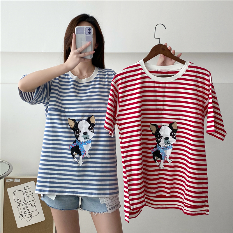 产后哺乳衣外出夏装大码横开拉链潮妈外穿喂奶衣服月子服短袖T恤