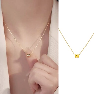 路路通｜S925纯银小蛮腰项链小红书爆款轻奢小众转运珠锁骨颈链女