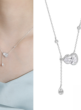 福禄｜新款S925纯银爆闪钻葫芦项链小众配饰锁骨吊坠女友生日礼物