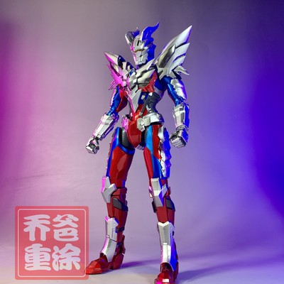 乔爸重涂 御模道 赛罗 拼装模型机动奥特曼赛罗装甲 上色改色代工