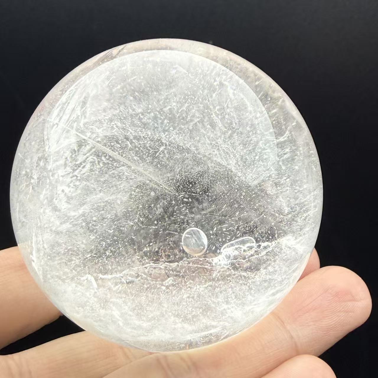 天然白水晶水胆球摆件装饰品家居工艺品招财风水摆件
