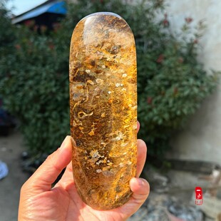 东海天然白水晶黄胶花原皮摆件 幽灵水晶原石镇纸家居客厅观赏石