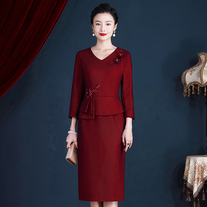 高端喜婆婆婚宴装晚礼服裙礼服