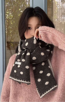 10.23韩国东大门代购 Apm Luxe B1-15 EBADA 围巾 备注颜色 波点