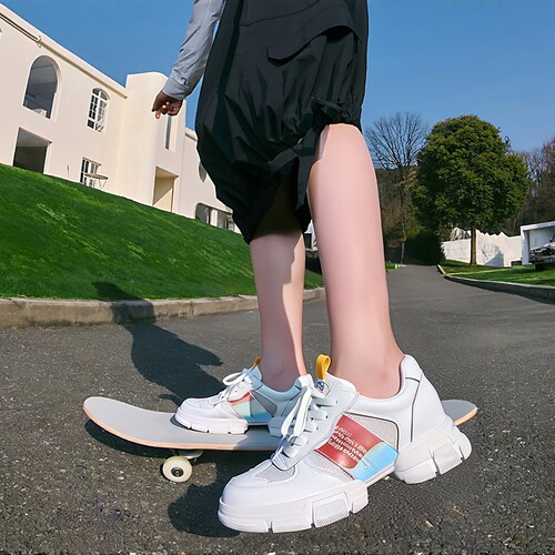 运动鞋真皮休闲休闲女鞋
