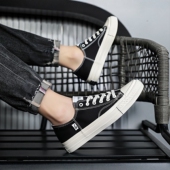 美奇龙帆布鞋 百搭ins潮流男鞋 2026春季 新舒适休闲百搭系带帆布鞋