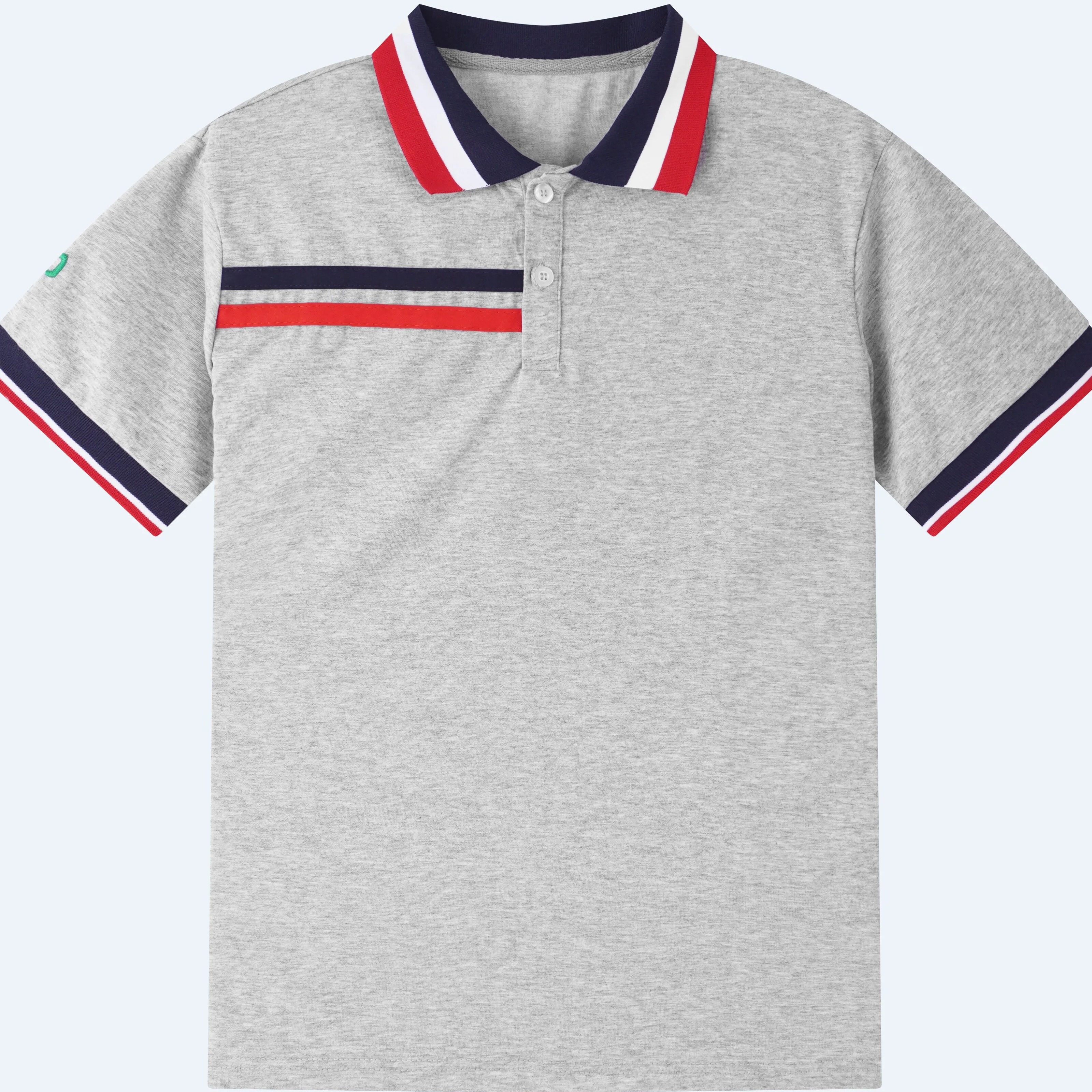 广东江门市初中校服夏装短袖套装灰色恩平校服休闲运动舒适亲肤