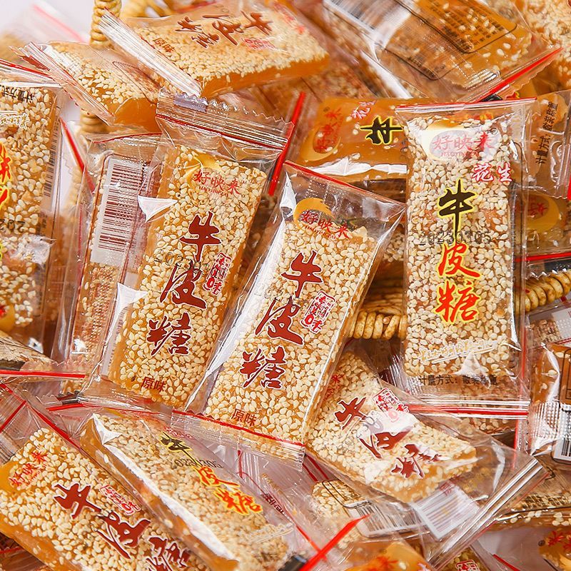 牛皮糖牛筋糖年货过年糖果花生混合芝麻味正宗