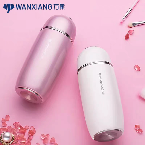 万象保温杯女士316不锈钢小巧轻量杯便携时尚车载办公大肚杯F56L