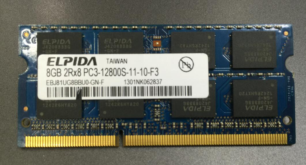 8G1600笔记本内存条尔必达DDR3