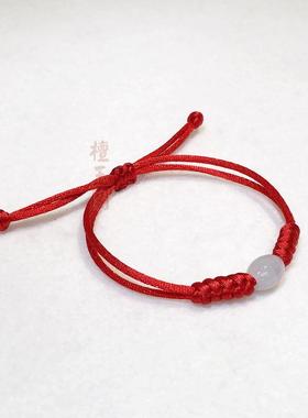 2024新款和田玉转运珠红绳手链