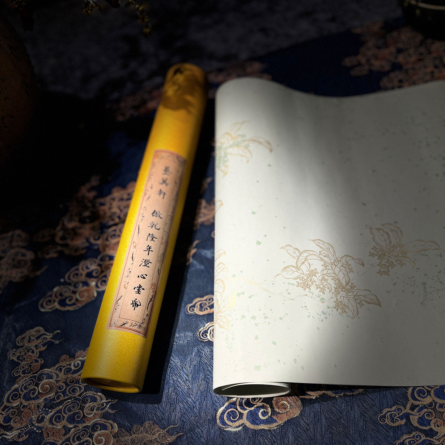 仿乾隆年澄心堂纸纯手工粉蜡笺桂子天香笺明清手札小楷小品花笺