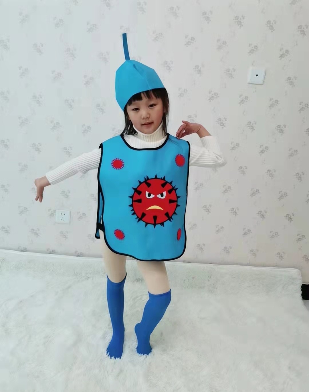 儿童牙细菌大作战演出服幼儿园牙齿大战表演服装蛀牙衣服牙刷道具