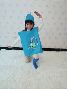 六一儿童牙细菌大战演出服幼儿园牙齿大作战表演服装病毒牙刷道具