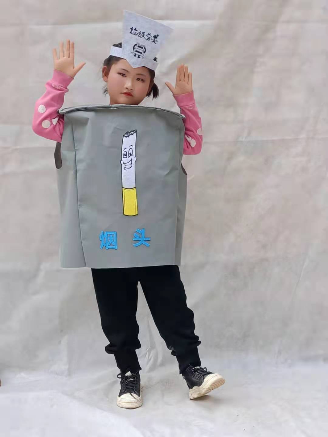 儿童垃圾分类电池表演服装幼儿园宣传话剧玩偶四分类垃圾桶道具服