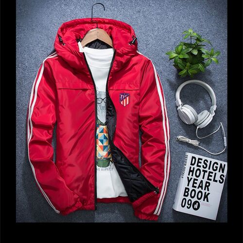 马竞球迷冬季加厚保暖棉服外套