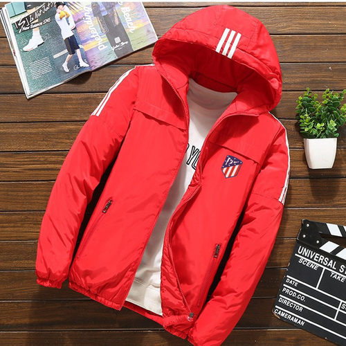马竞球迷秋冬加厚棉衣棉服外套