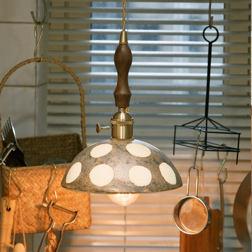 一颗松果居自制复古法式中古棕色餐厅吊灯民宿咖啡厅吧台厨房吊灯