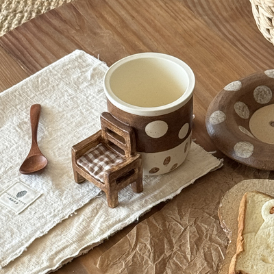 一颗松果居手作复古椅子咖啡杯