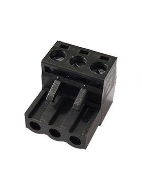 适用汇川PLC控制器H5U-1614MTD接线插头DC24V电源端子 3P黑色插头