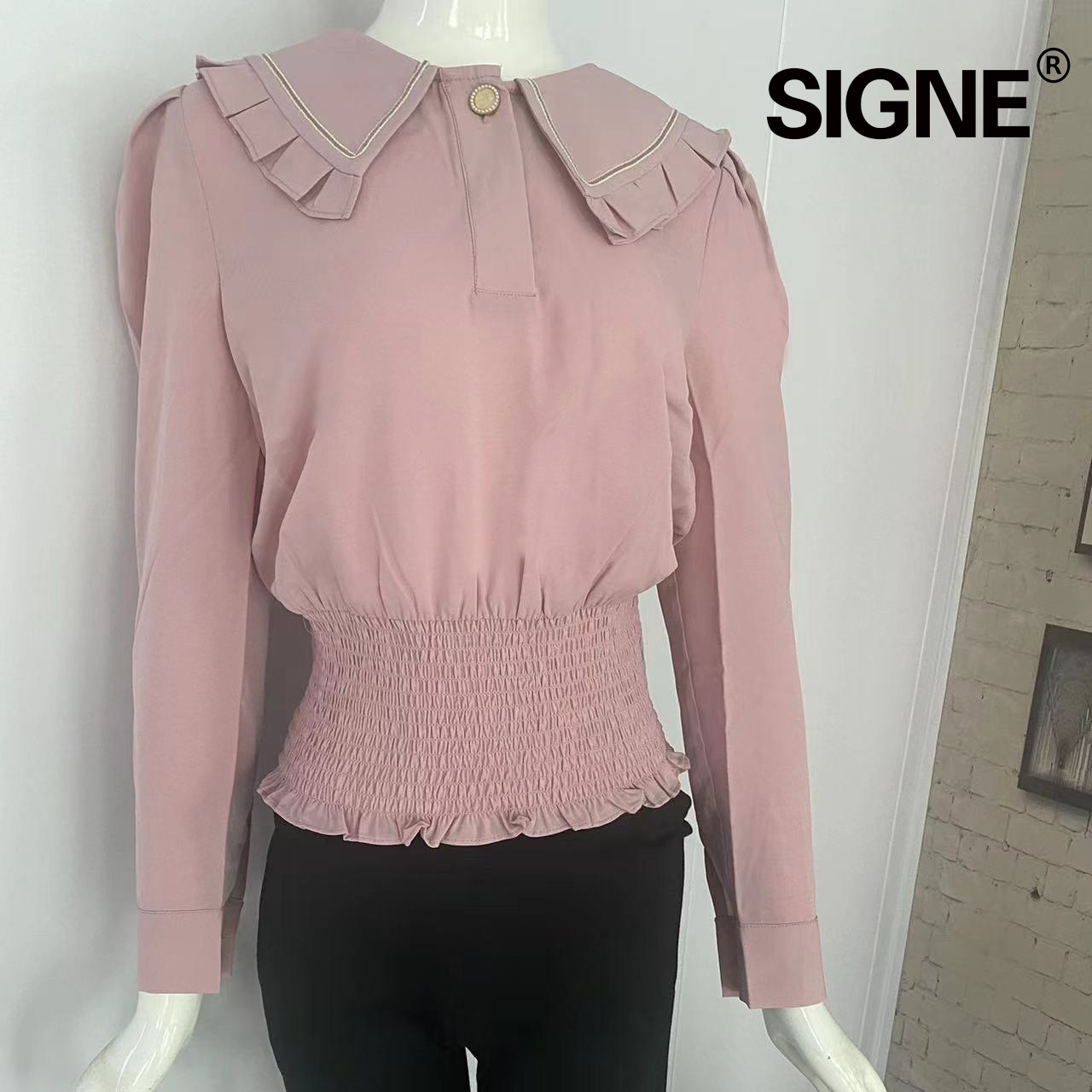 SIGNE 2023秋季新款翻衬衫