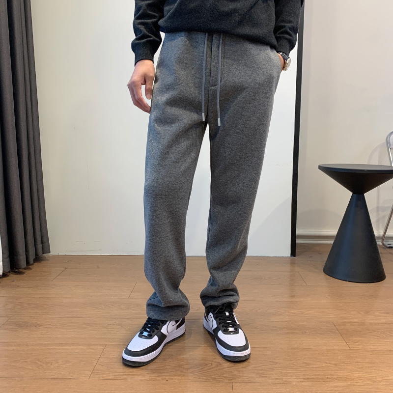 高品质男裤！加厚帅气好版型醋酸羊毛奥羊绒加绒男士休闲裤毛呢裤