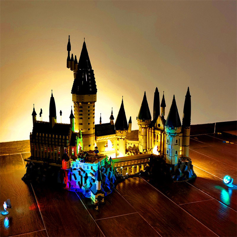 高档哈利波特系列霍格沃茨城堡模型高难度巨大型拼装积木玩具男孩