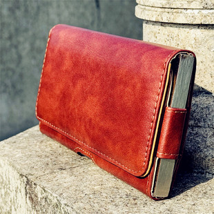 新款耐磨一层手机套腰包单层超薄挂腰手机包穿皮带别腰式手机套