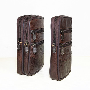 裤腰带手机包钱包手机袋男中老年人手机套挂腰单双层腰包7寸超薄