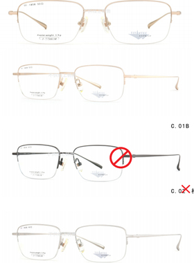 日本TITANTEC泰坦钛克高档纯钛超轻眼镜架男女款眼镜半框TF1858